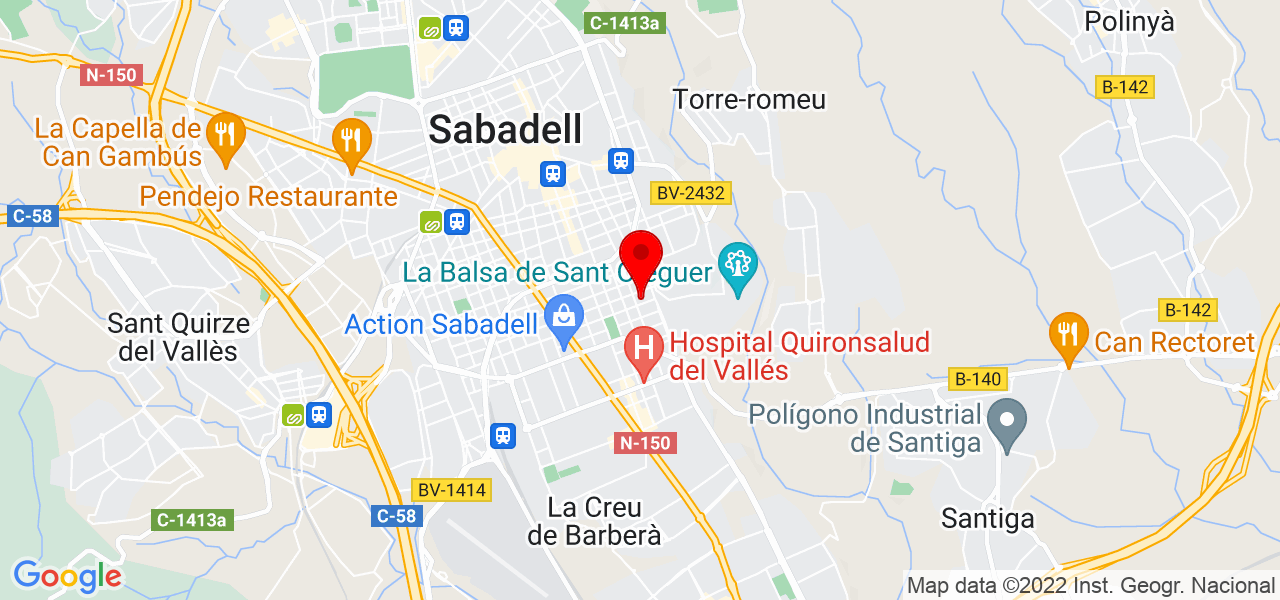 Mar&iacute;a - Cataluña - Sabadell - Mapa