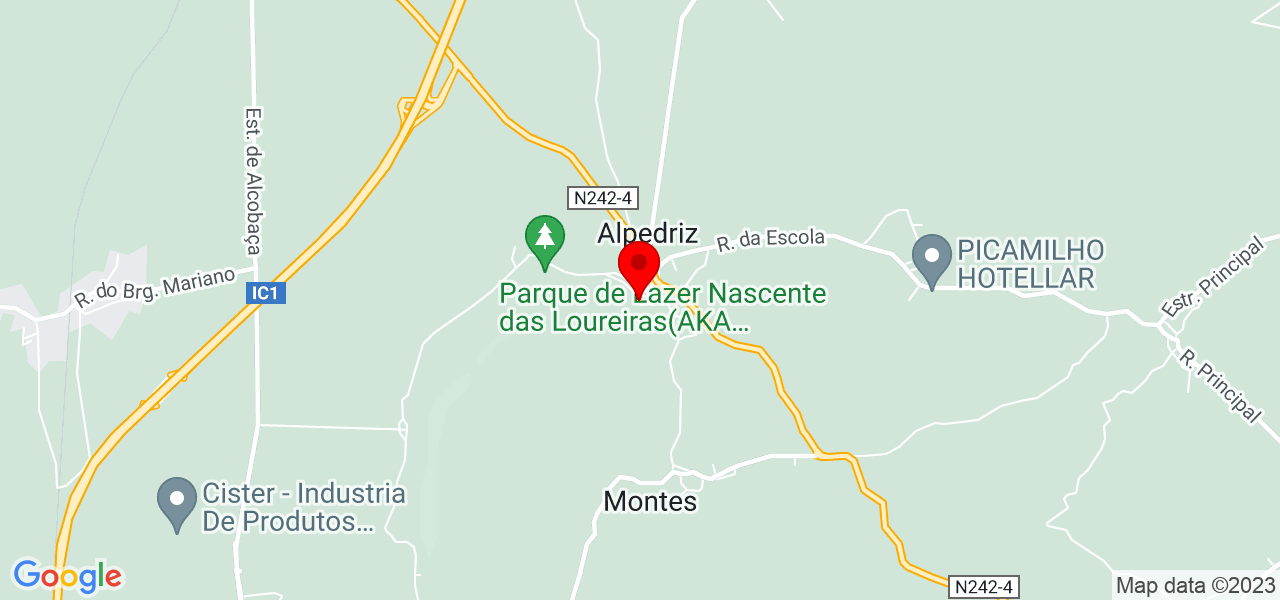 Cl&aacute;udio Soares - Leiria - Alcobaça - Mapa