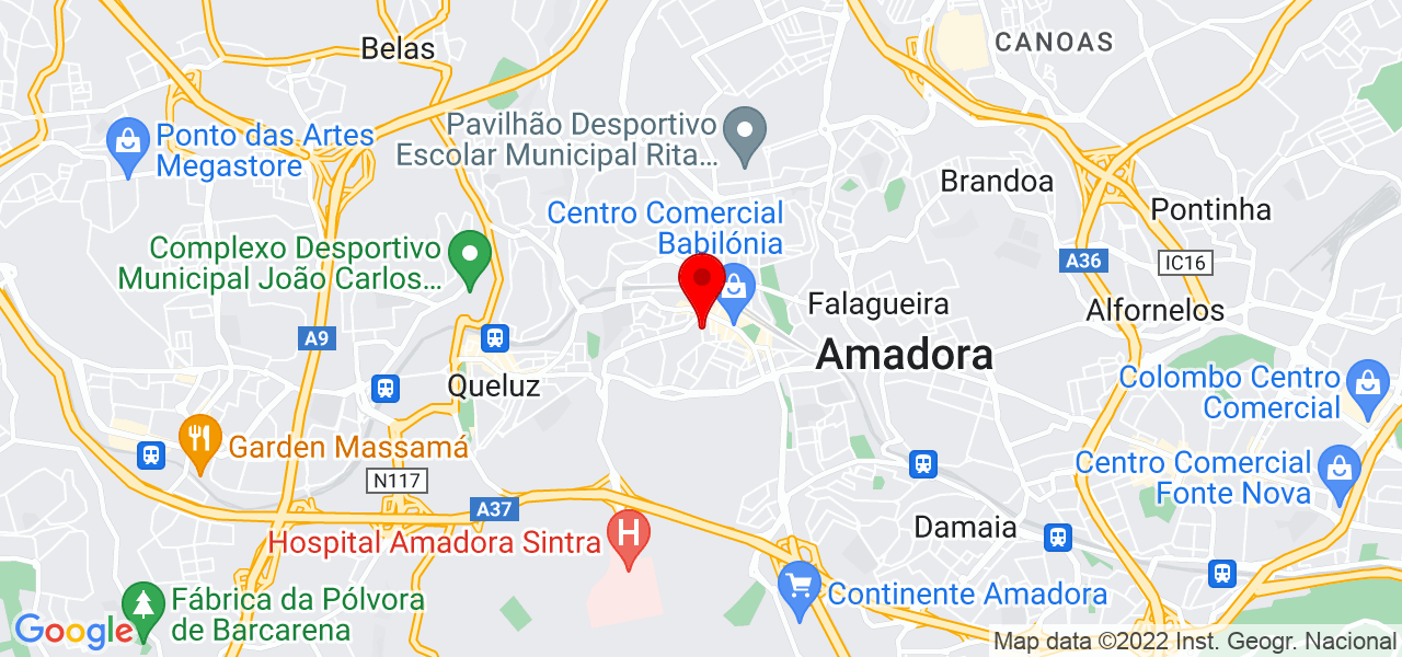 Jefferson - Lisboa - Amadora - Mapa