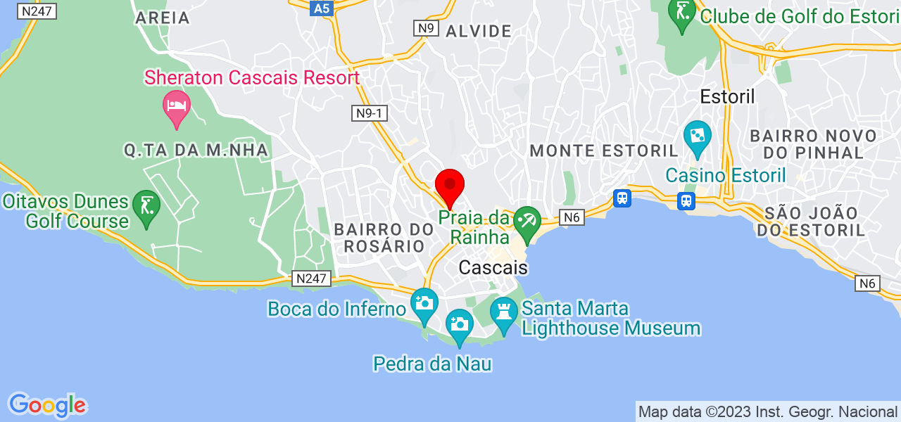 Caroles - Lisboa - Cascais - Mapa