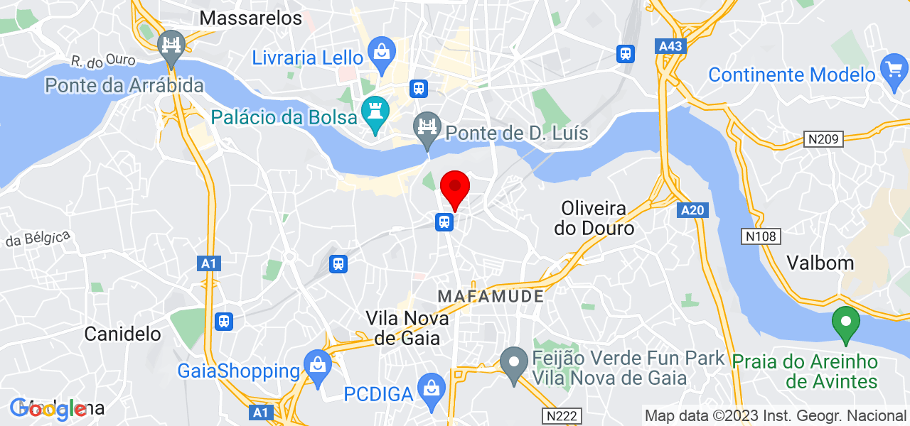 Carlos Cordoeiro - Porto - Vila Nova de Gaia - Mapa