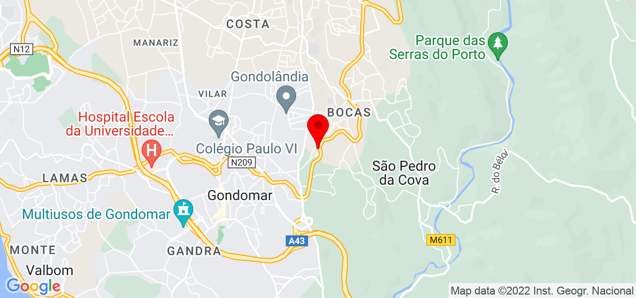 Bruna - Porto - Gondomar - Mapa