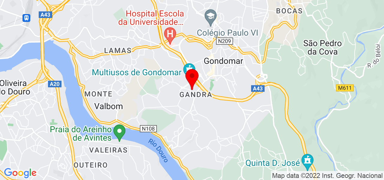 Rui Martins - Porto - Gondomar - Mapa