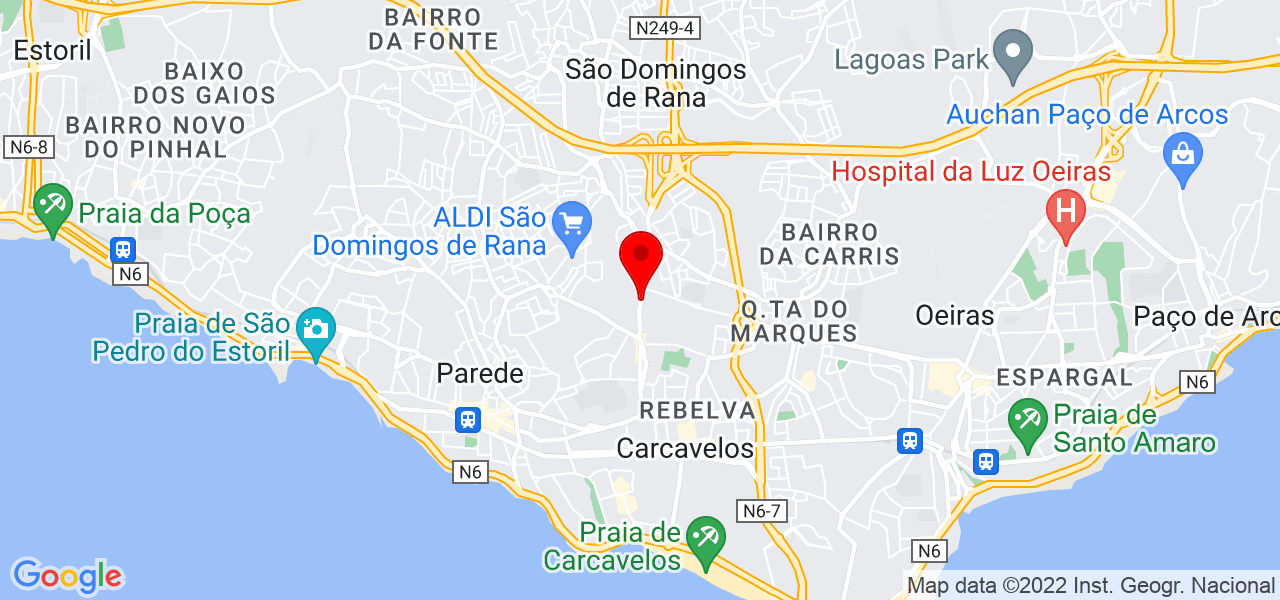 Francisco (PACO) Garrett - Lisboa - Cascais - Mapa