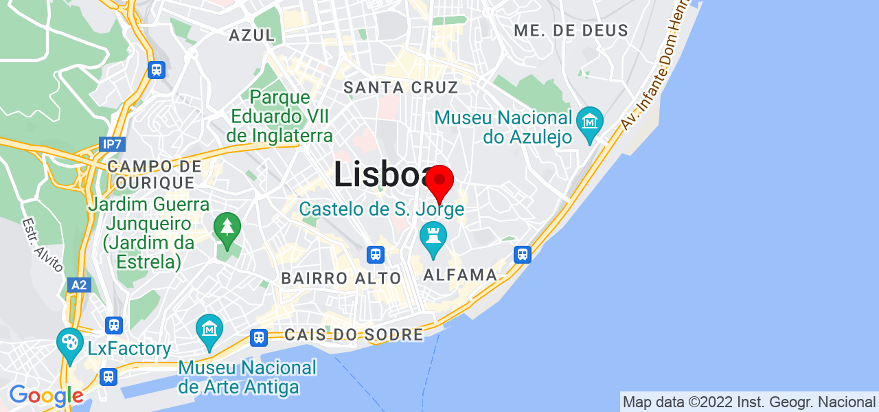Ata&iacute;de Santos - Lisboa - Lisboa - Mapa