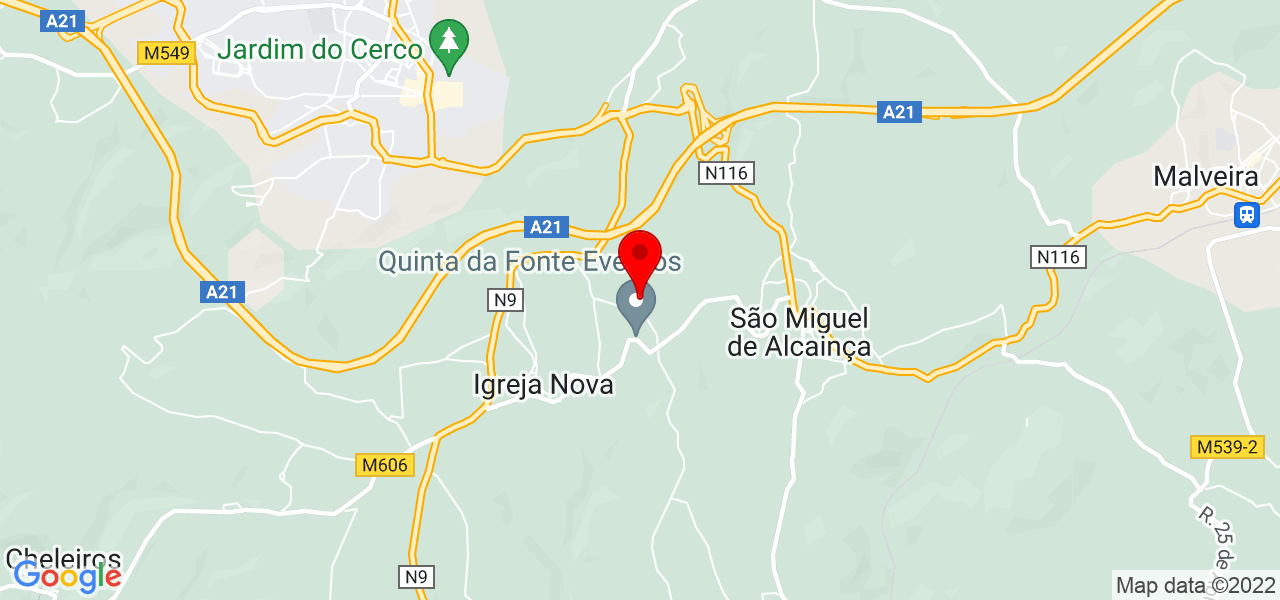 Madalena Reis - Lisboa - Mafra - Mapa