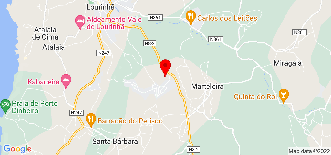 Noémie Marques - Lisboa - Lourinhã - Map