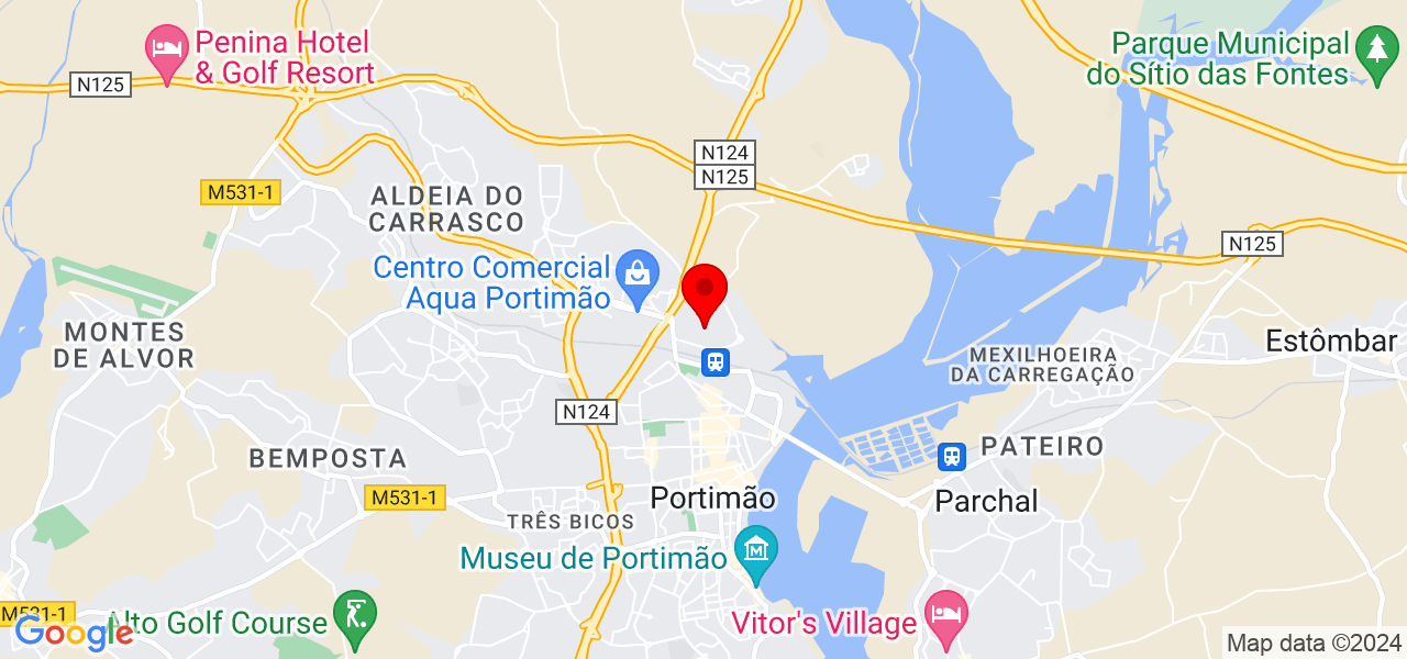 Prattum - Faro - Lagoa - Mapa