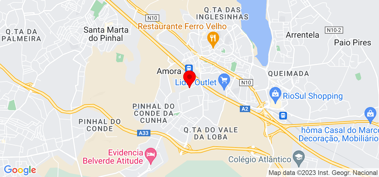 Nogueira - Setúbal - Seixal - Mapa