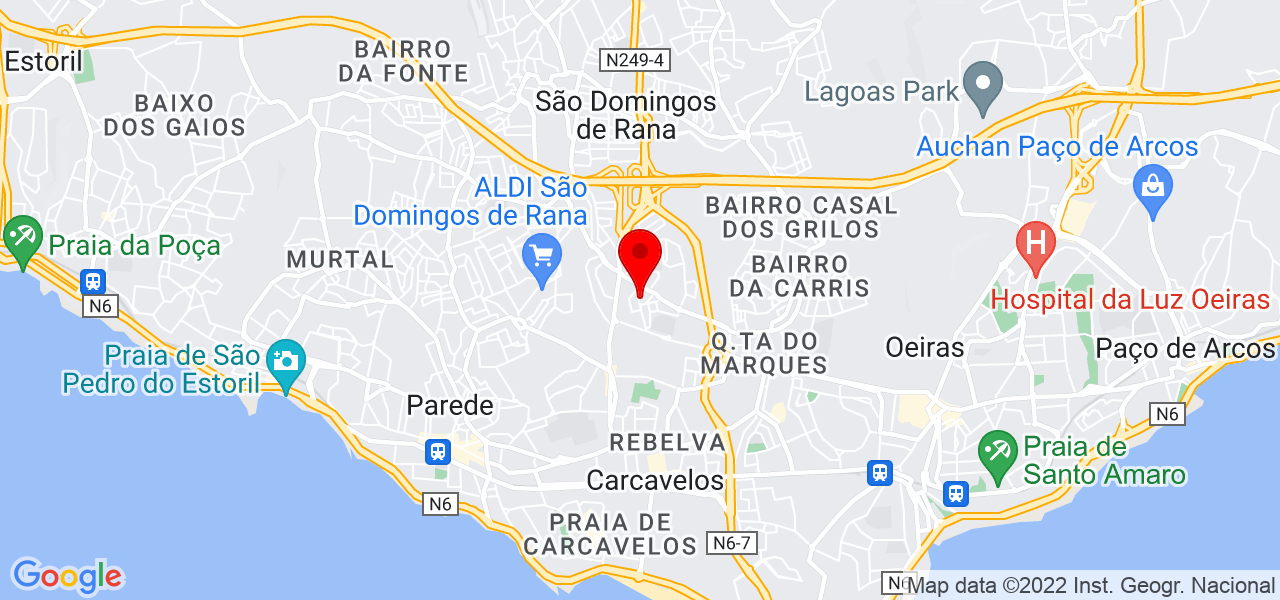Sebasti&aacute;n Pe&ntilde;a - Lisboa - Cascais - Mapa