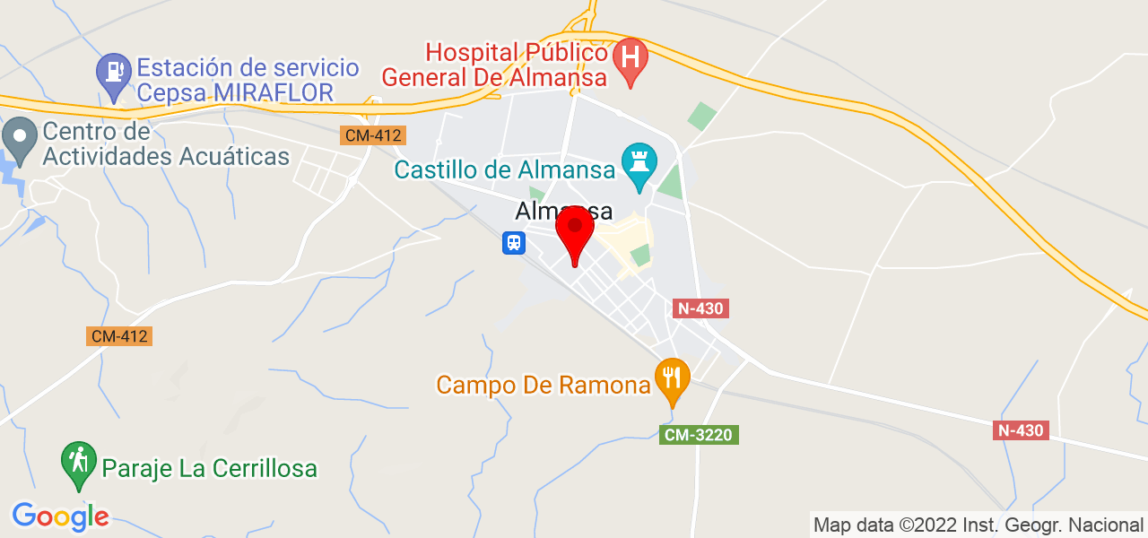 &Aacute;lvaro Mu&ntilde;oz - Castilla-La Mancha - Almansa - Mapa