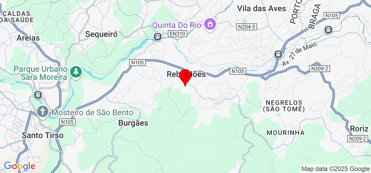 Mecânica em geral - Porto - Santo Tirso - Mapa