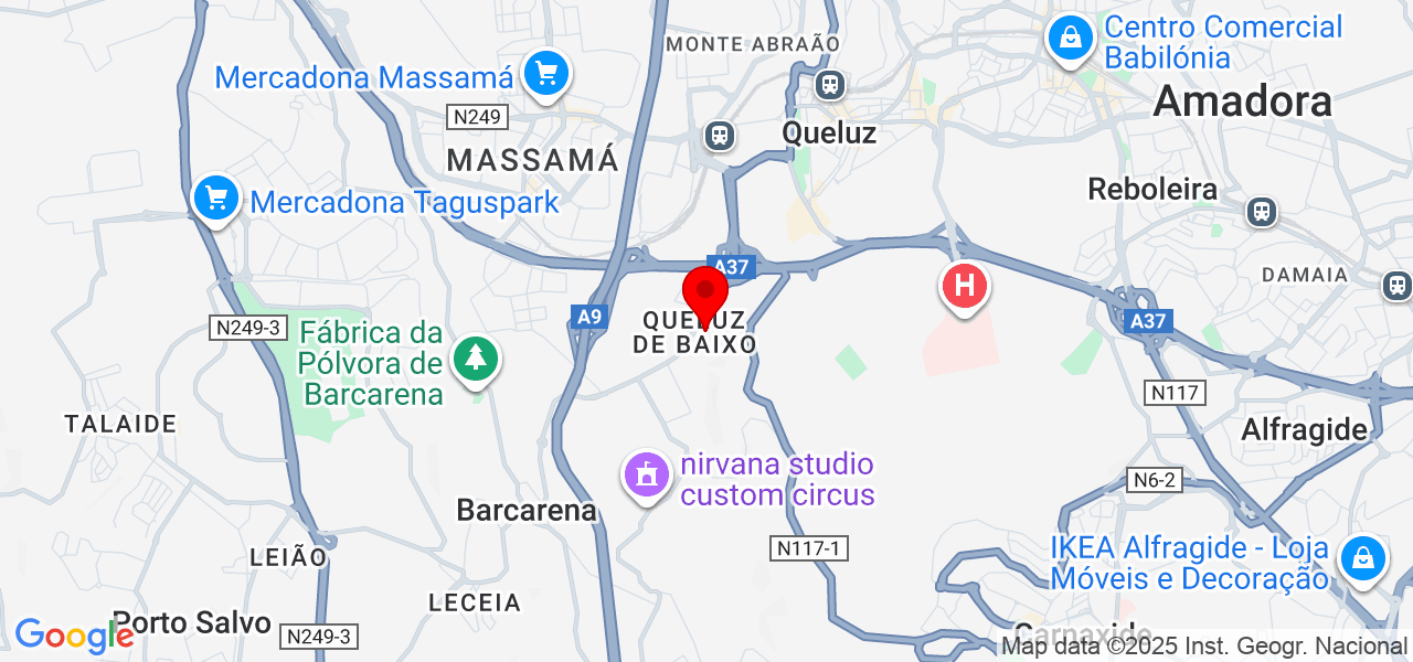 Garçom / Ajudante de Eventos - Lisboa - Oeiras - Mapa