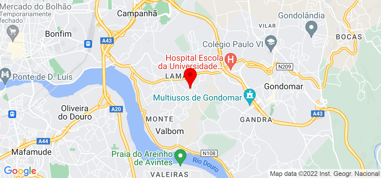 Elias Manuel Moura Pereira Lda - Porto - Gondomar - Karte
