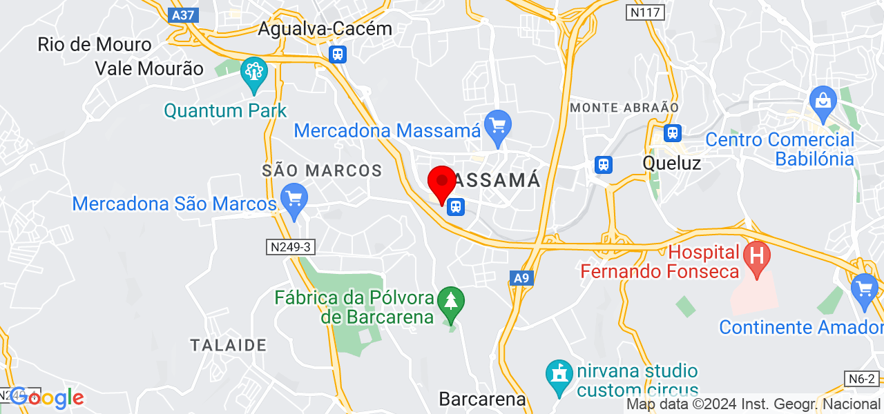 Maria de F&aacute;tima - Lisboa - Oeiras - Mapa