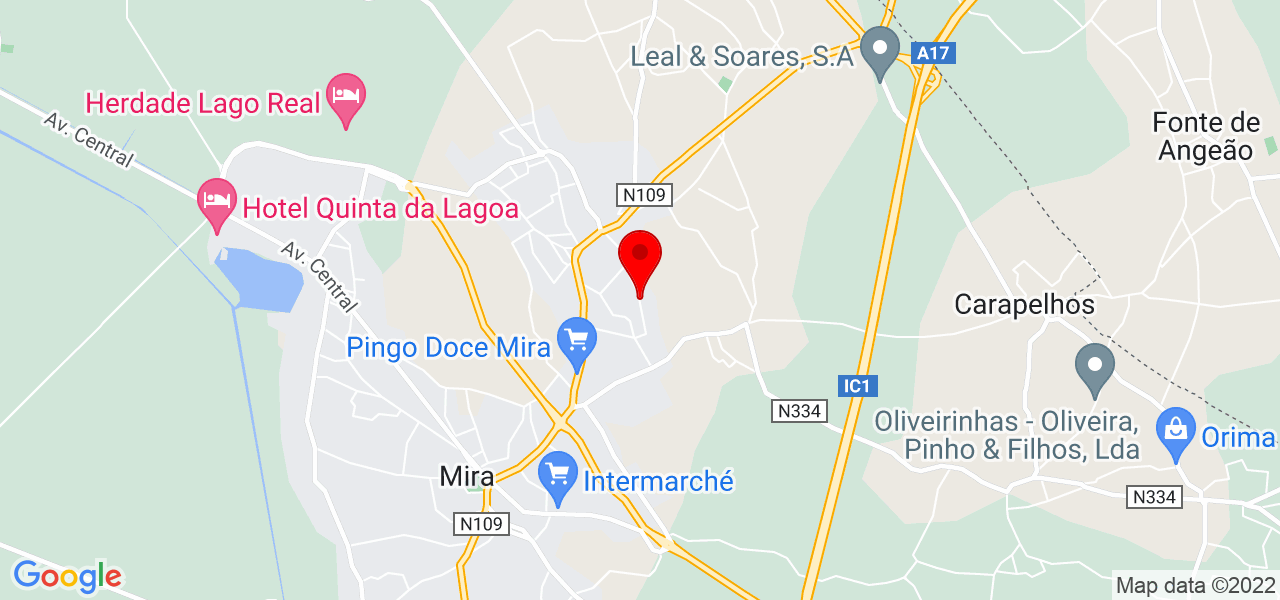 Joana Ver&iacute;ssimo - Coimbra - Mira - Mapa