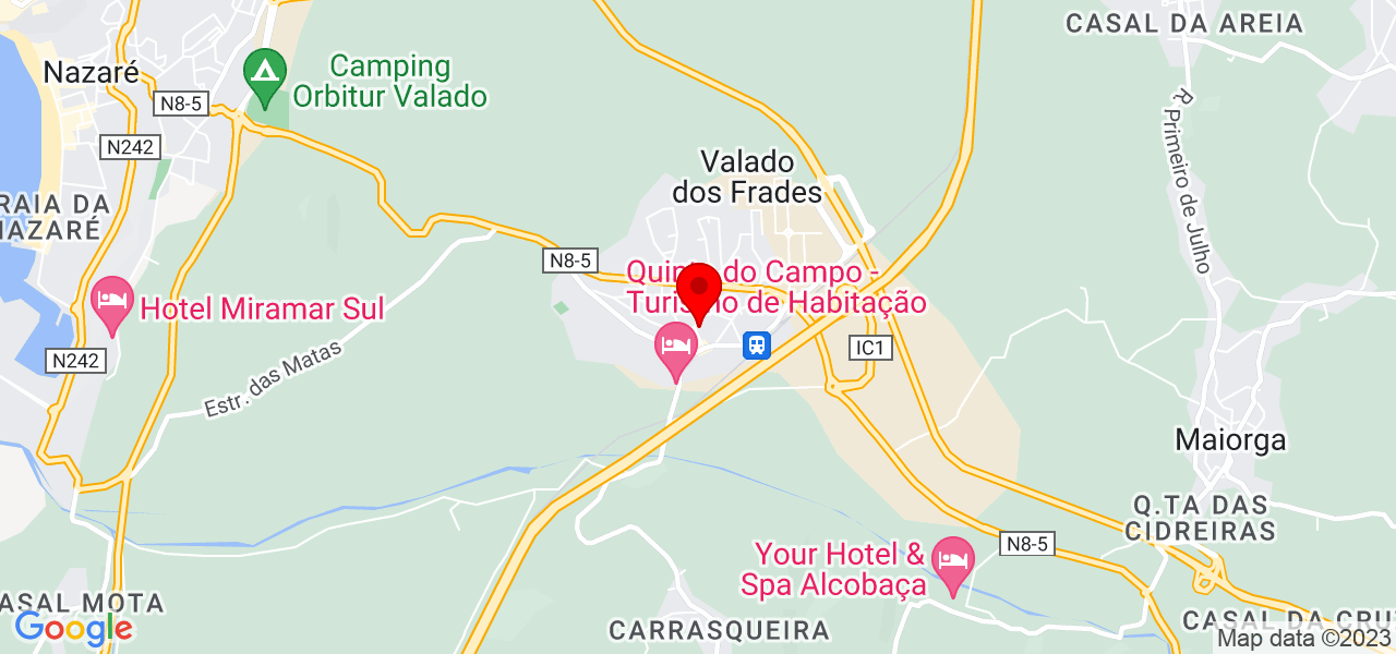 Daniela Alvarez - Leiria - Nazaré - Mapa