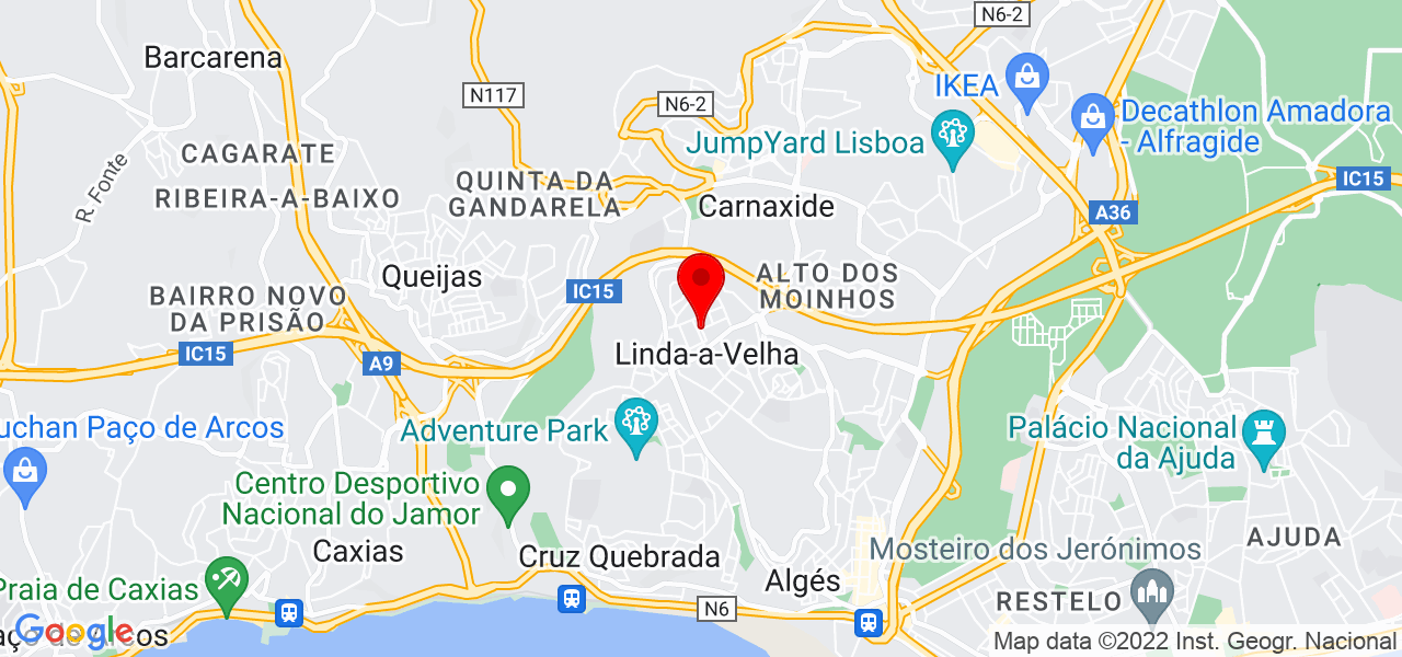 Concei&ccedil;&atilde;o Silva - Lisboa - Oeiras - Mapa