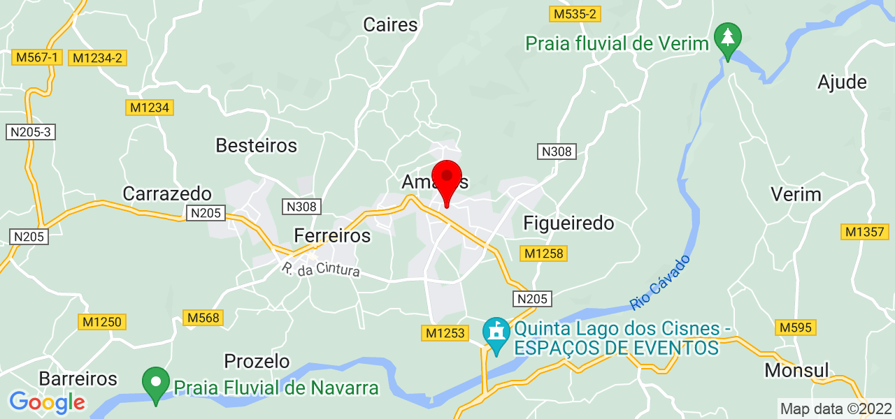 Waldelania - Braga - Amares - Mapa