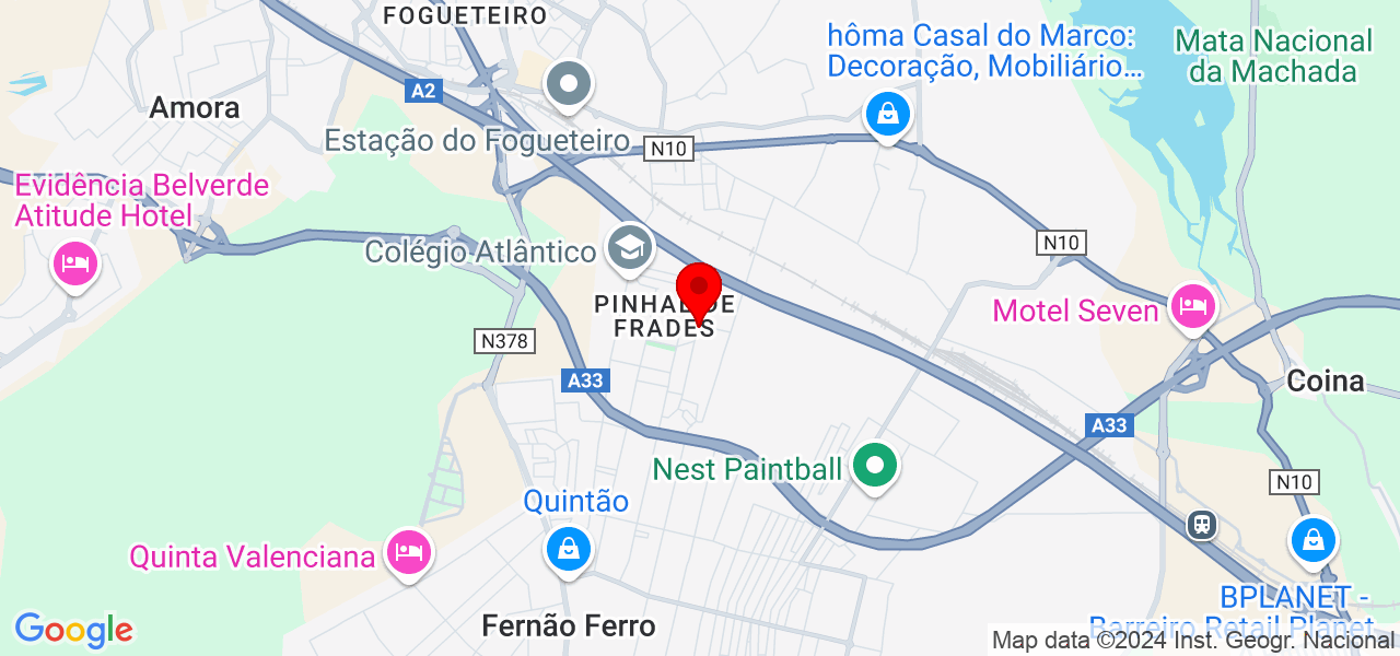 Pet Sitting e Pet Walking - Setúbal - Seixal - Karte