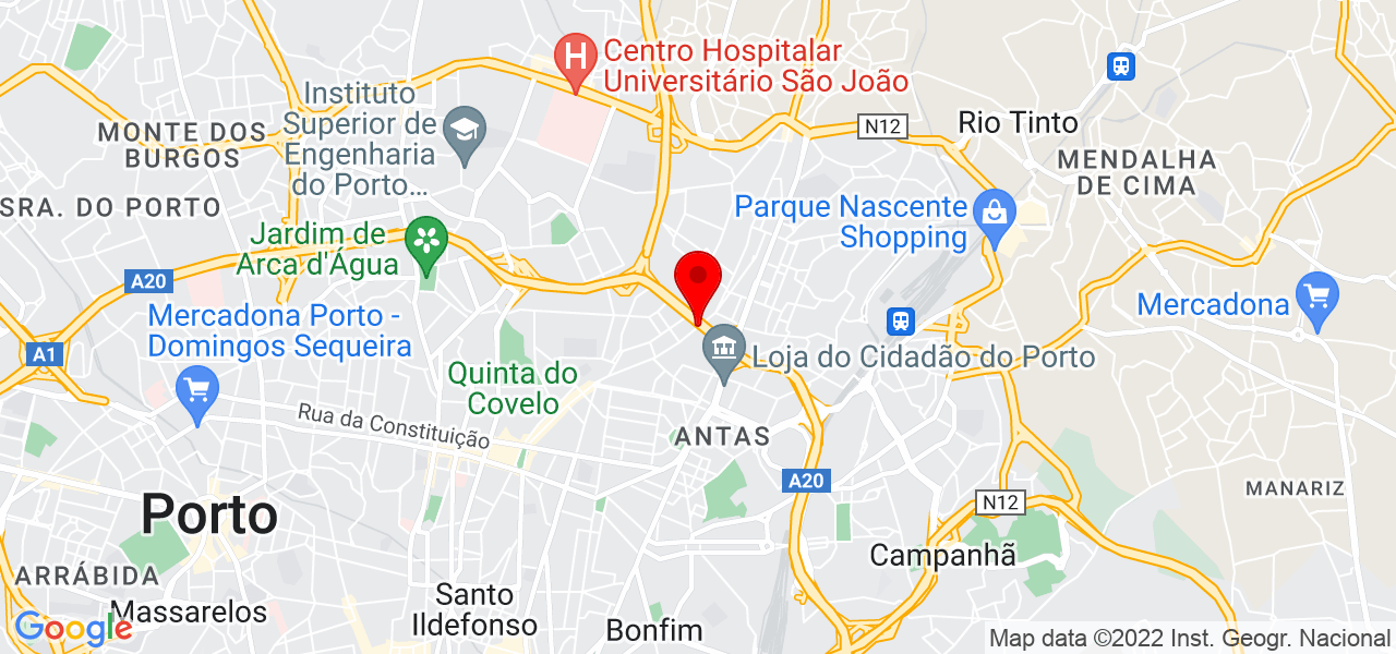 VidaConforto-Apoio Domicili&aacute;rio - Porto - Porto - Mapa