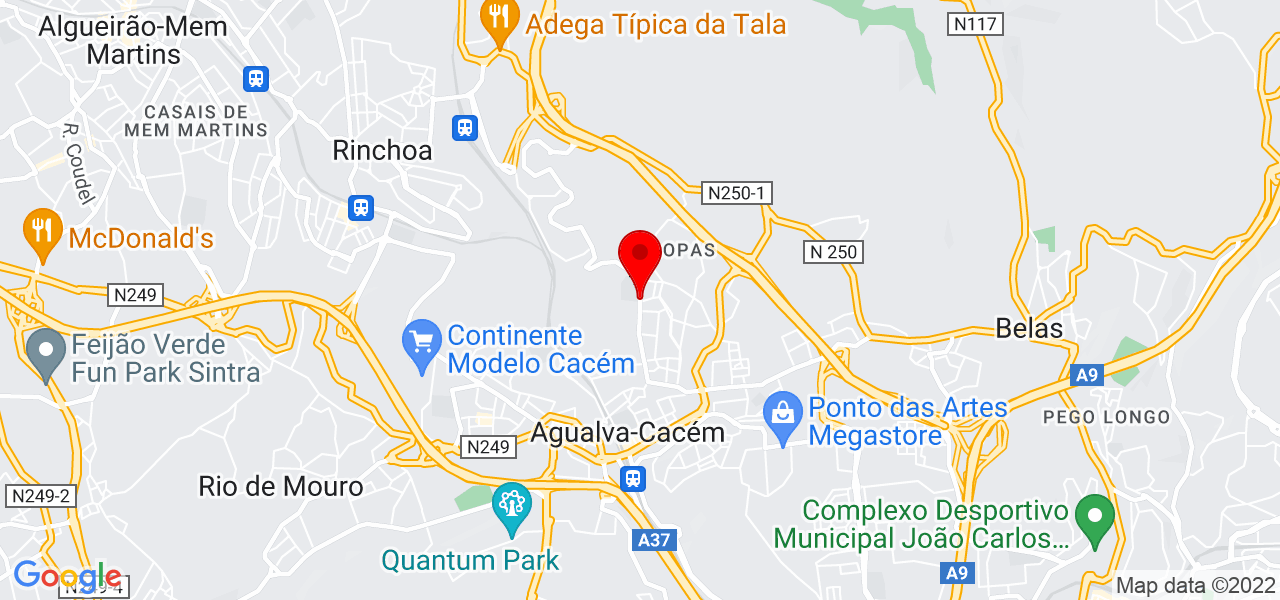 Fatima Pereira - Lisboa - Sintra - Mapa