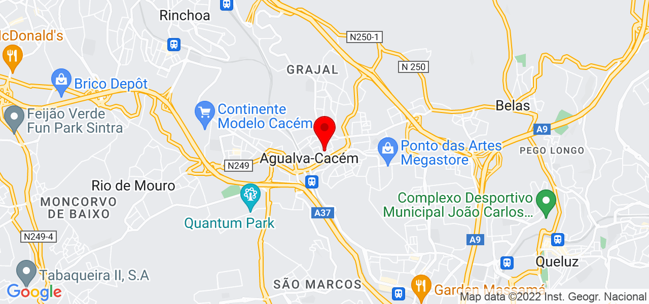 In&ecirc;s - Lisboa - Sintra - Mapa