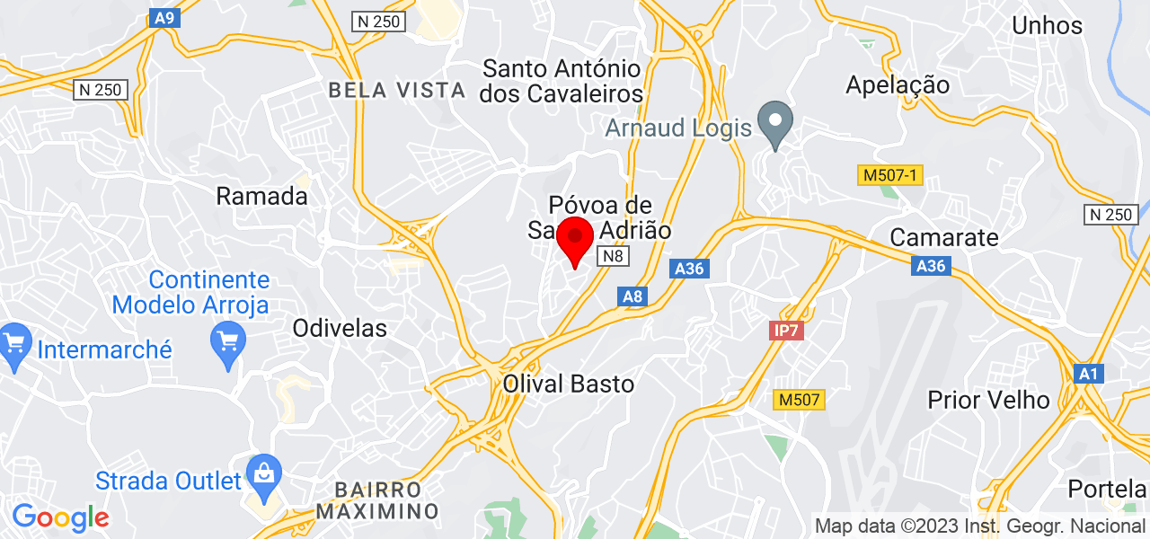 Filipa Batista - Lisboa - Odivelas - Mapa