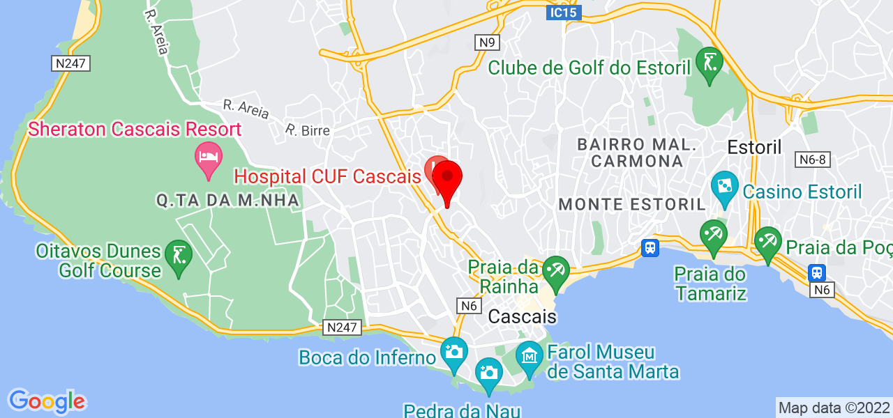 Nuno Bordad&aacute;gua - Lisboa - Cascais - Mapa