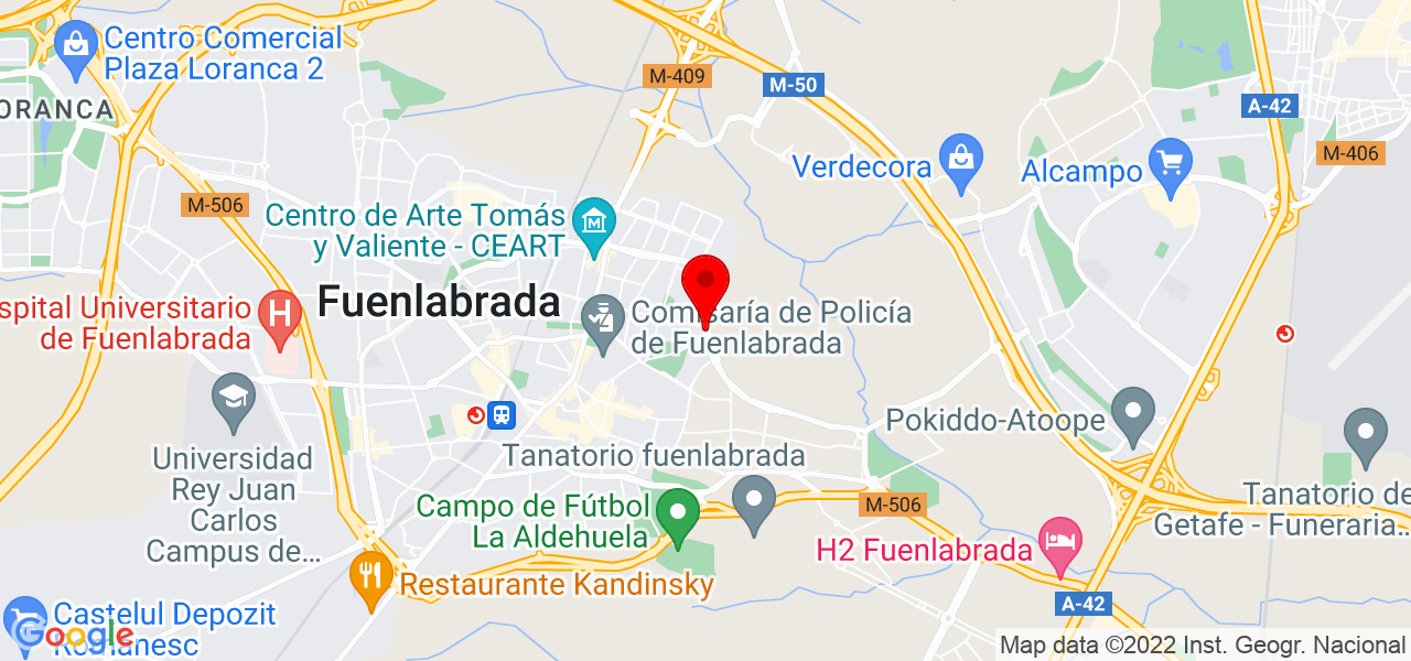 Instalacciones alia - Comunidad de Madrid - Fuenlabrada - Mapa