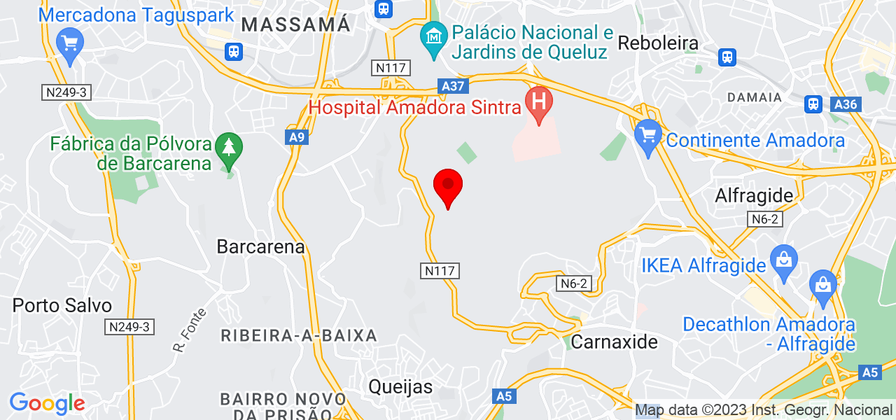 Carla Costa - Operadora de &aacute;udio - Lisboa - Amadora - Mapa