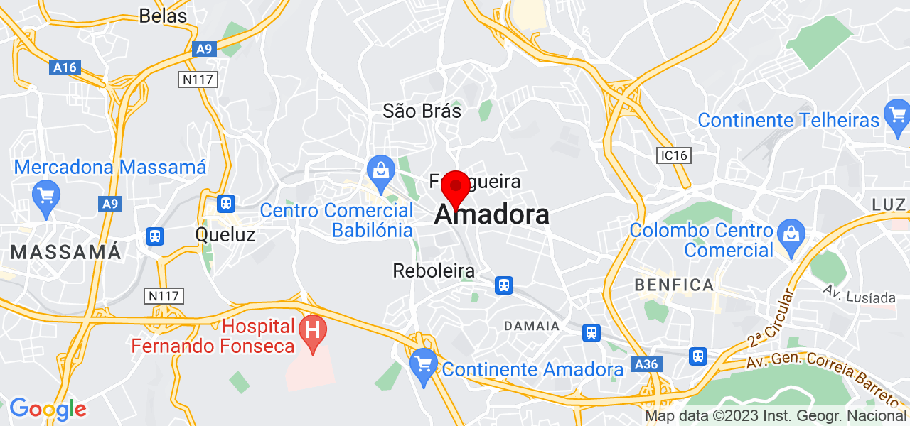 Fino Trato Remodela&ccedil;&otilde;es - Lisboa - Amadora - Mapa