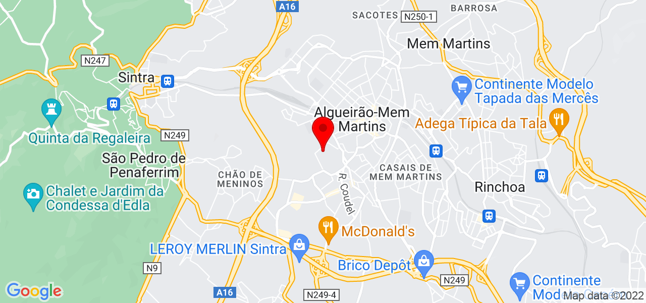 Jo&atilde;o Braz_Top&oacute;grafo - Lisboa - Sintra - Mapa