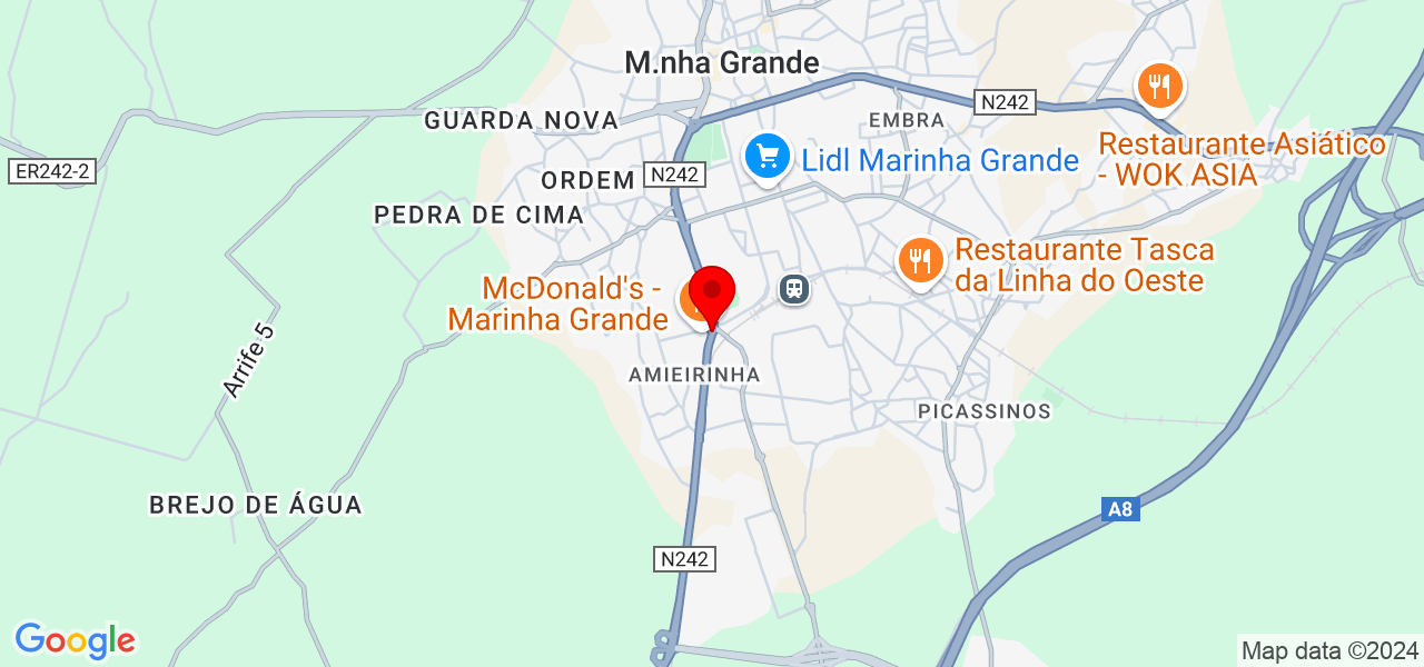 Marques Mafra Soluções de Escritório - Leiria - Marinha Grande - Karte