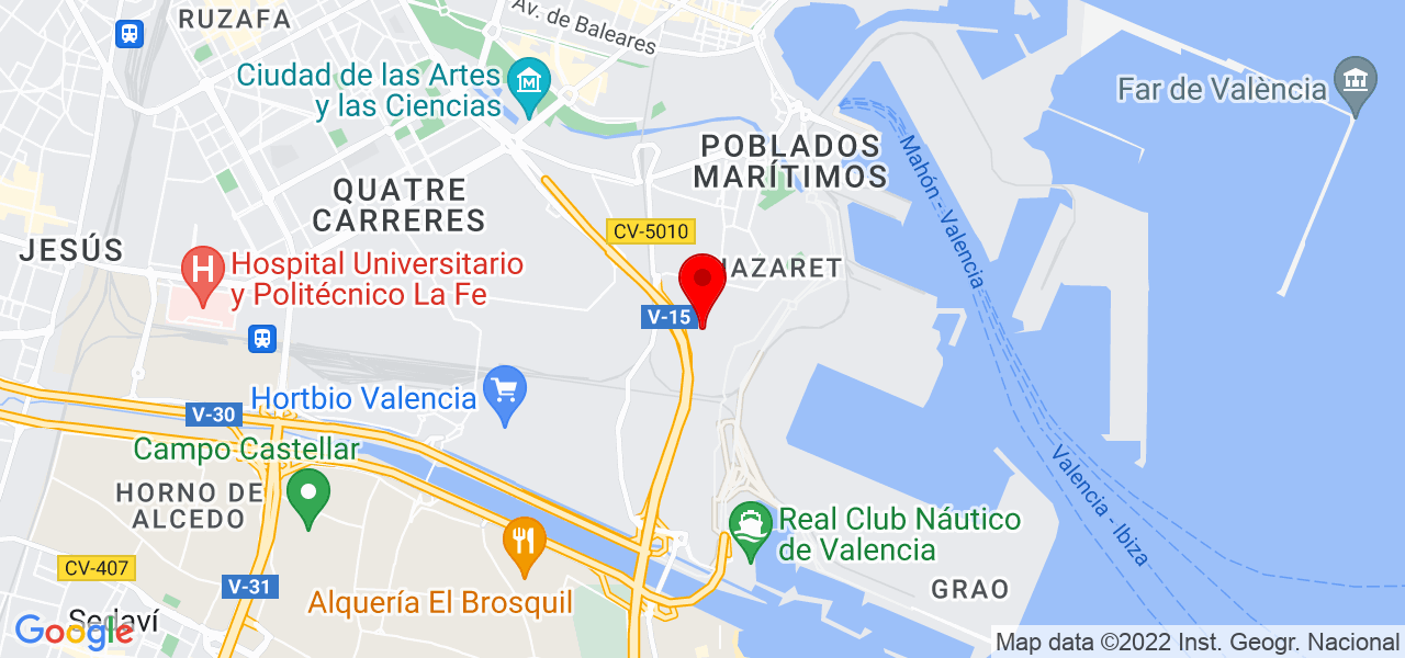 Cruzana G&oacute;mez Correcher - Comunidad Valenciana - Valencia - Mapa