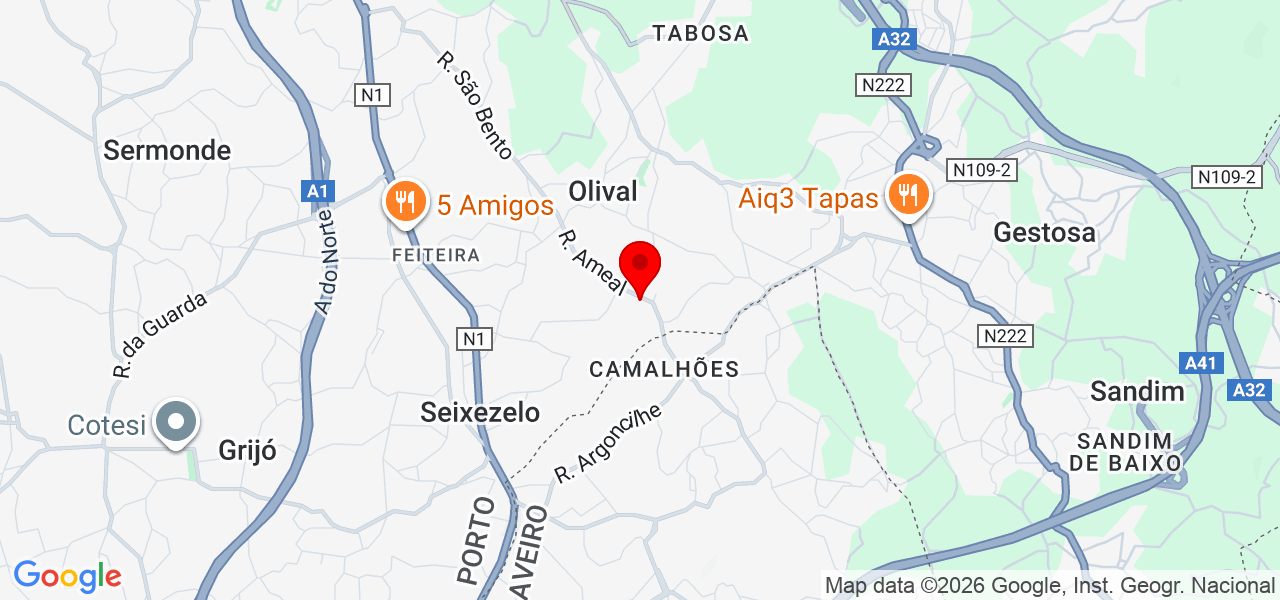 Israel Roberto - Porto - Vila Nova de Gaia - Karte