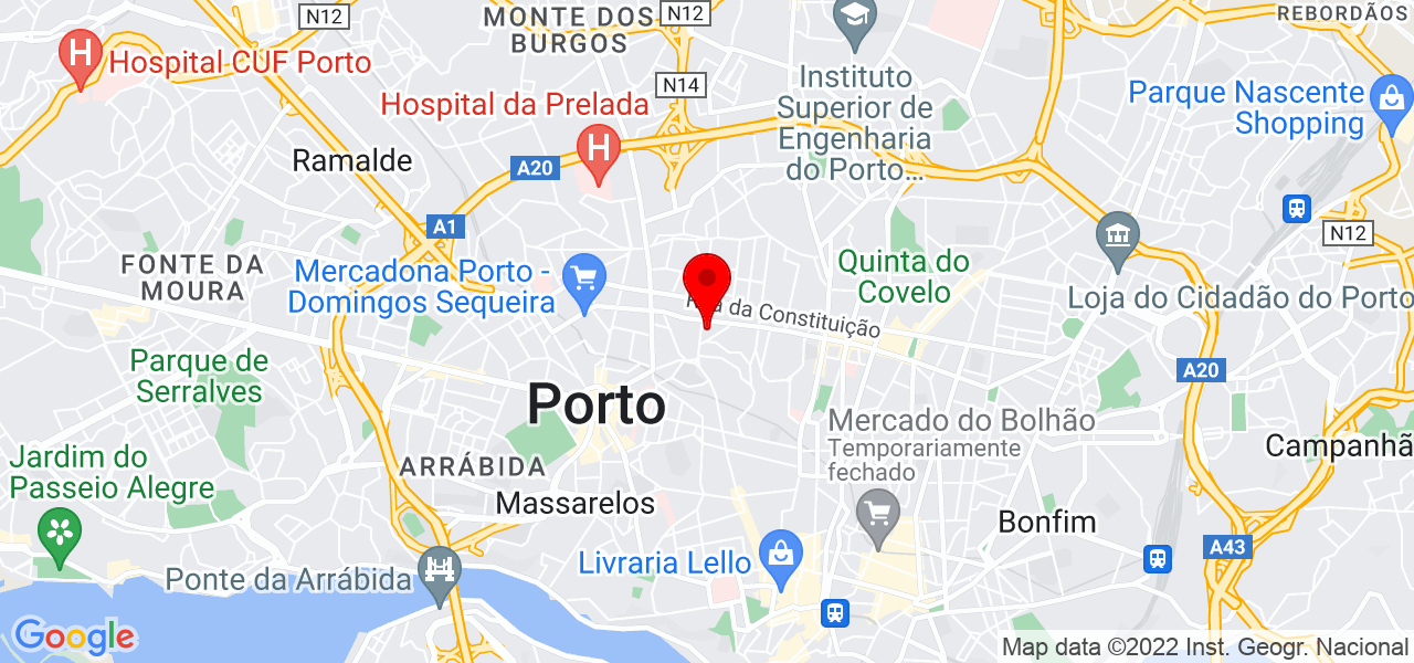 Ricardo Amorim - Porto - Porto - Mapa