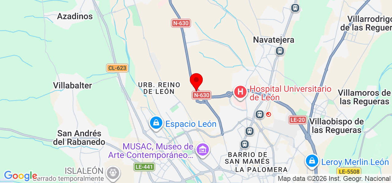 Letícia Fernandes - Castilla y León - León - Mapa
