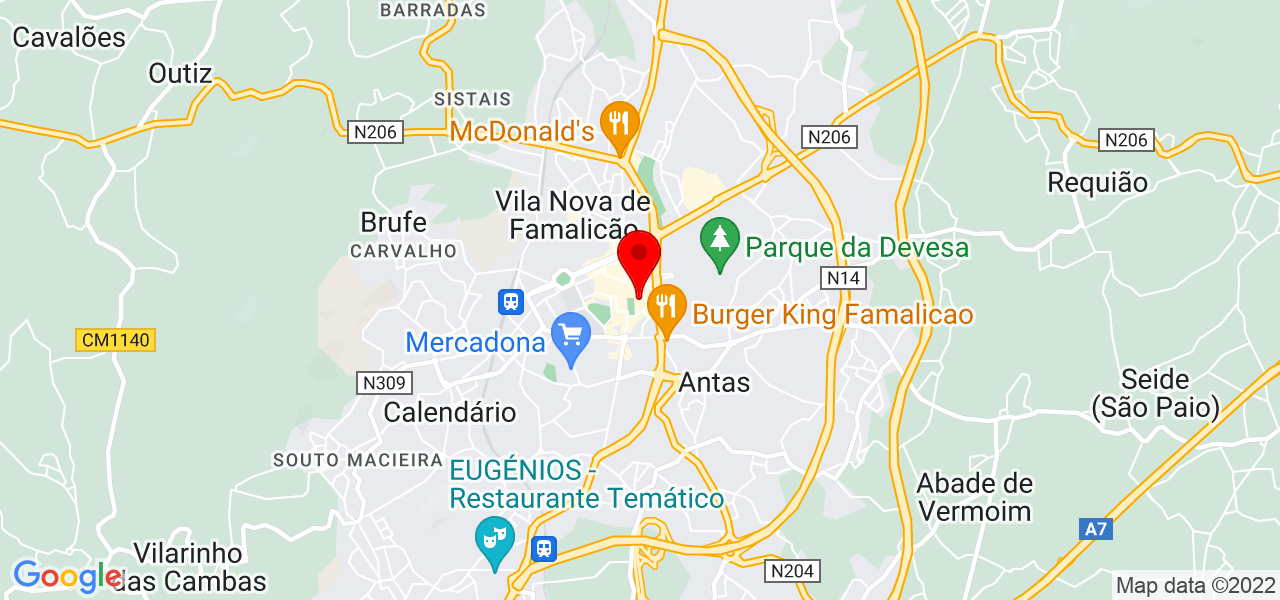 Vilma Soares - Braga - Vila Nova de Famalicão - Mapa