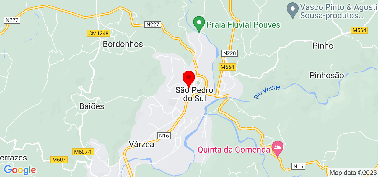 Gisele Fabris - Viseu - São Pedro do Sul - Mapa