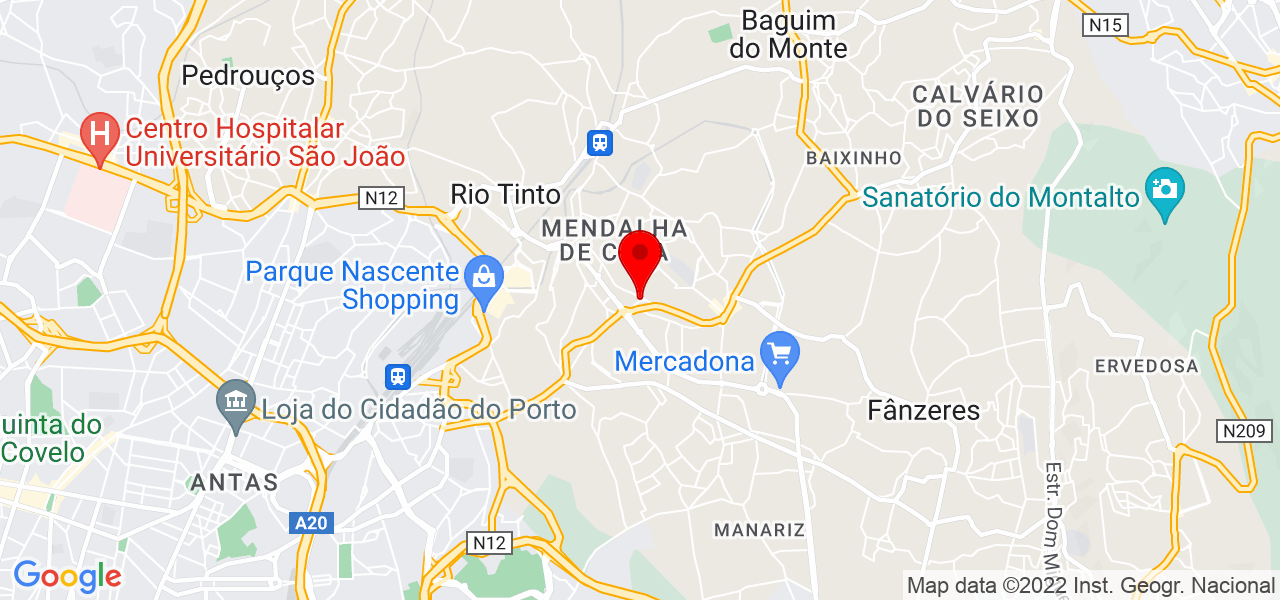 Ana Monteiro - Porto - Gondomar - Mapa