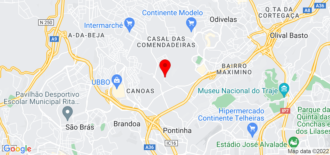 Bia - Lisboa - Odivelas - Mapa