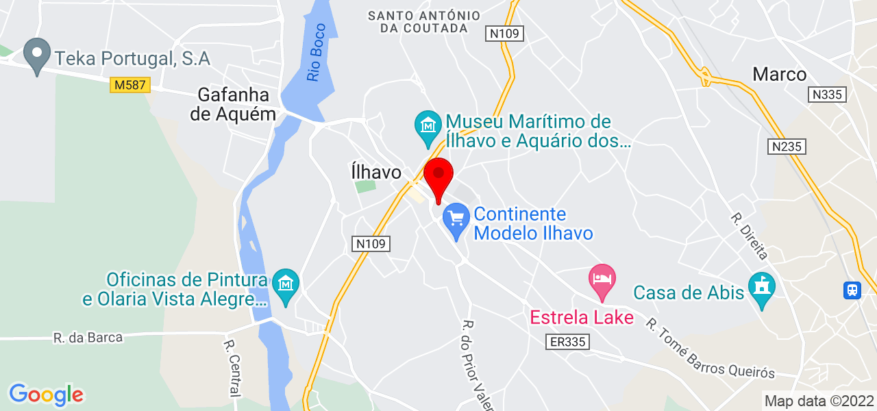 Fernanda Pinto Massagista - Aveiro - Ílhavo - Mapa