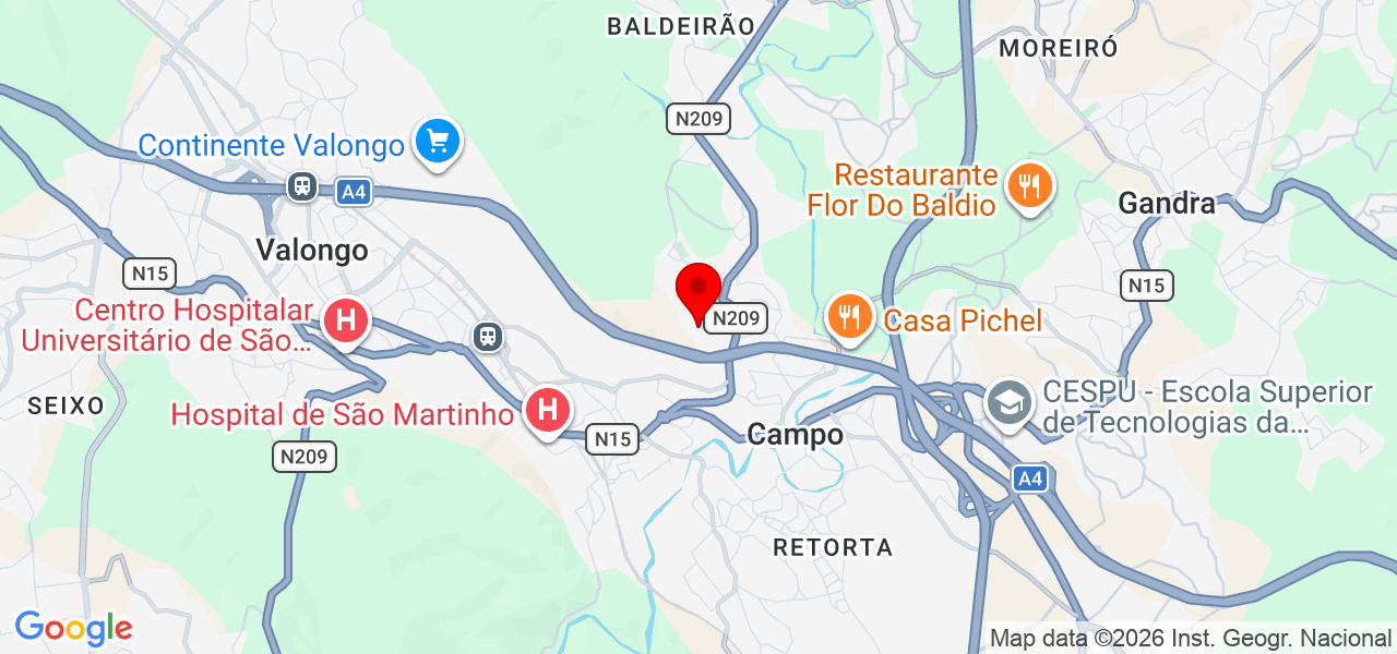Limpeza & confiança - Porto - Valongo - Karte