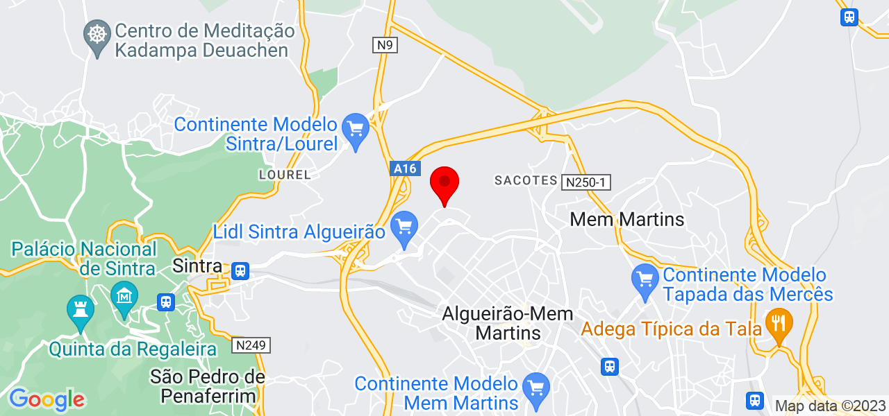 Bricomendes - Lisboa - Sintra - Mapa