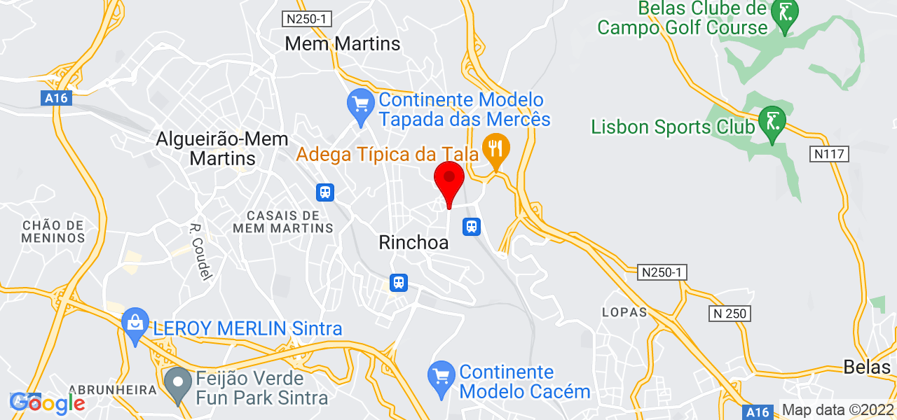 Adriana Marques - Lisboa - Sintra - Mapa