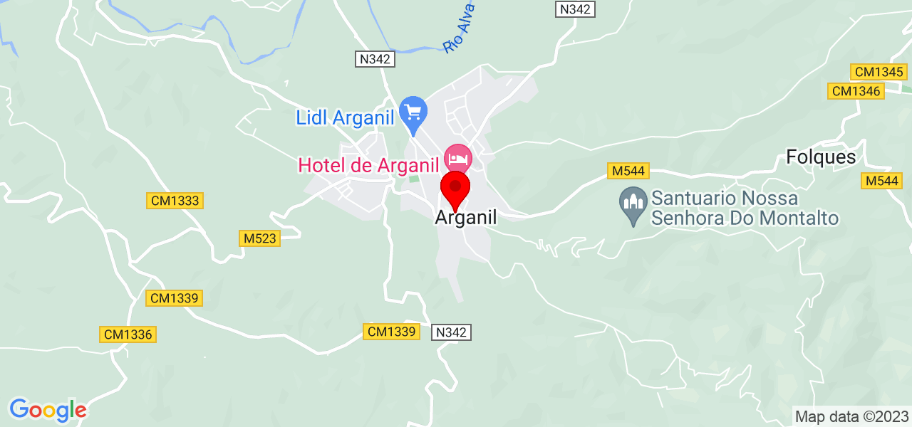 La&iacute;s Assis - Coimbra - Arganil - Mapa