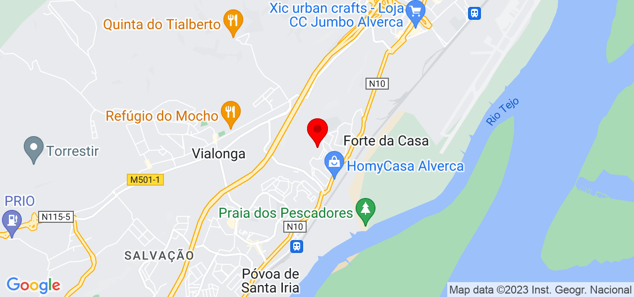 Joana Mealha - Lisboa - Vila Franca de Xira - Mapa