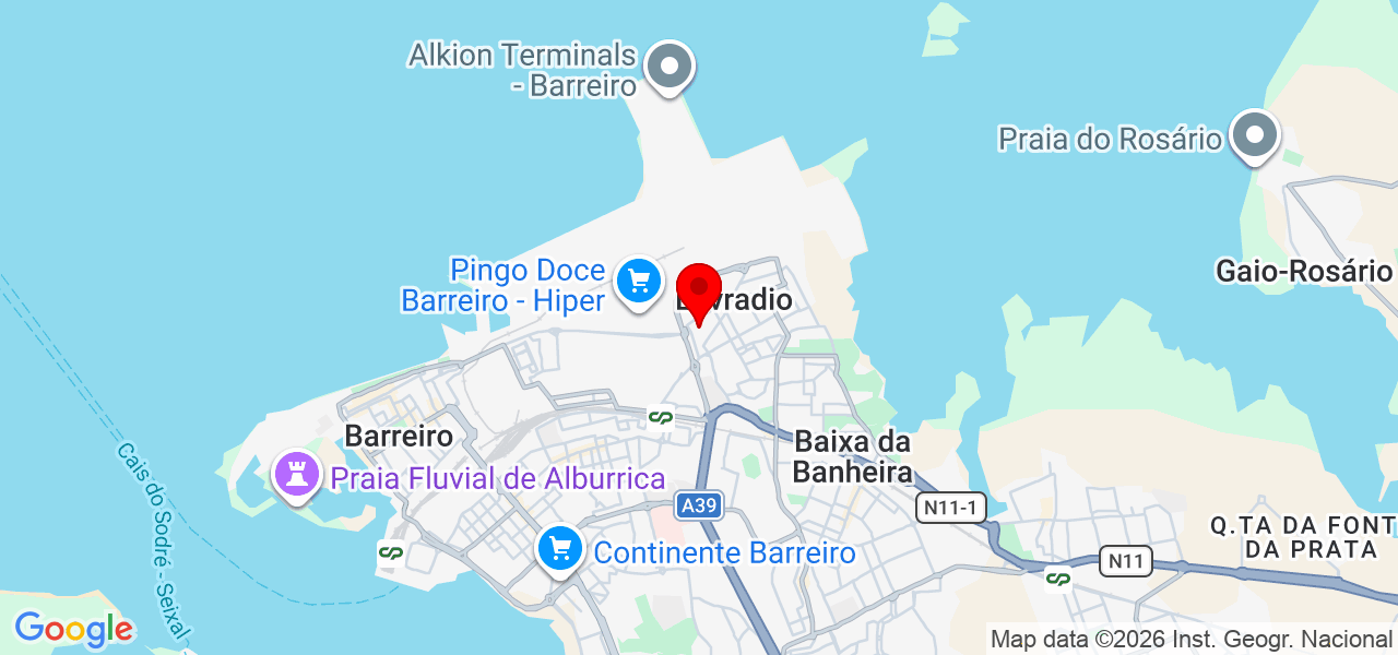 Nelson - Setúbal - Barreiro - Mapa