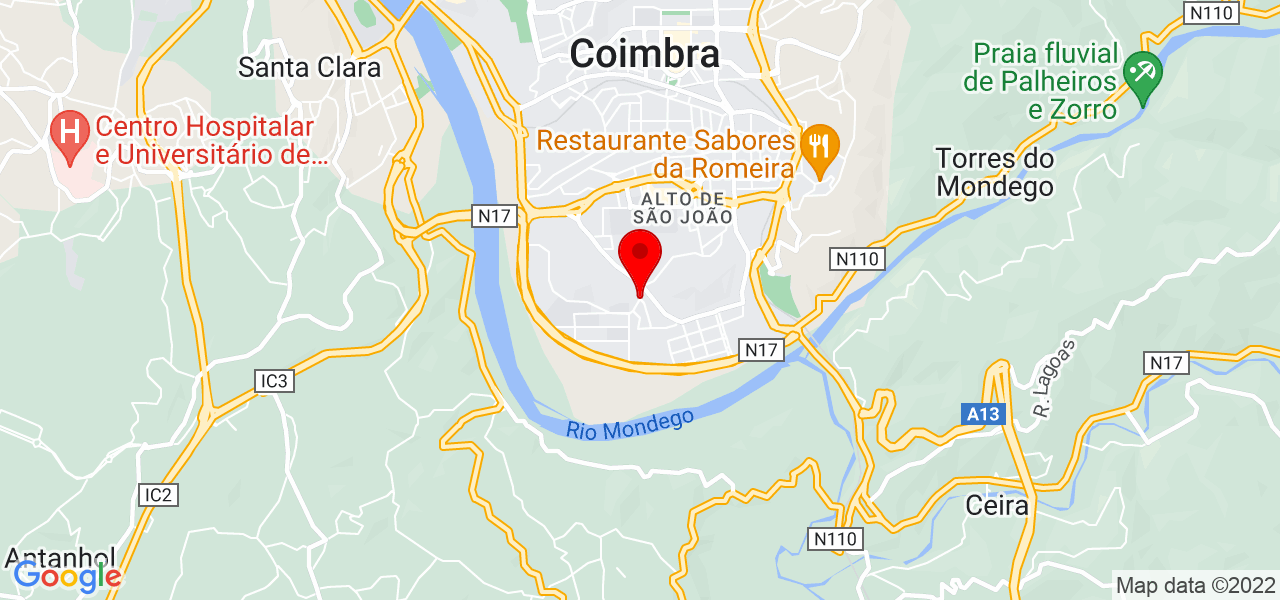 Elivone Souza - Coimbra - Coimbra - Mapa